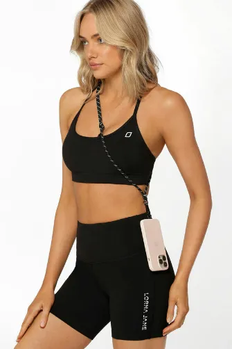 Lorna Jane Active Crossbody Phone Strap - Black