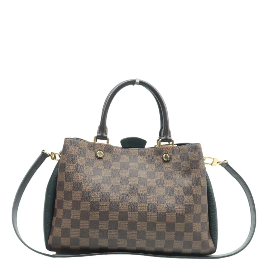 LOUIS VUITTON Brittany Damier Ebene Shoulder Bag Brown