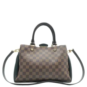 LOUIS VUITTON Brittany Damier Ebene Shoulder Bag Brown