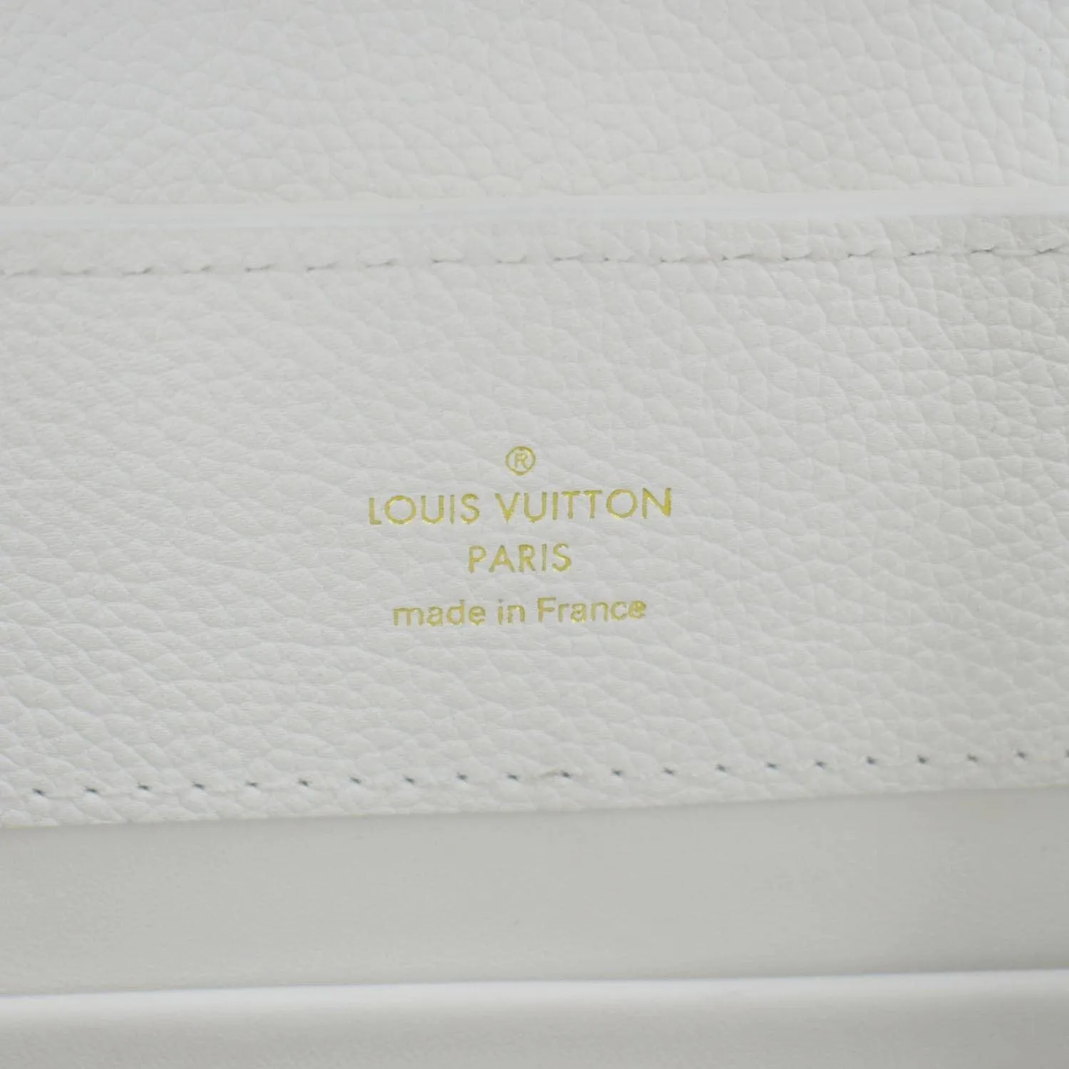 LOUIS VUITTON Capucines East-West MM Leather Crossbody Bag White