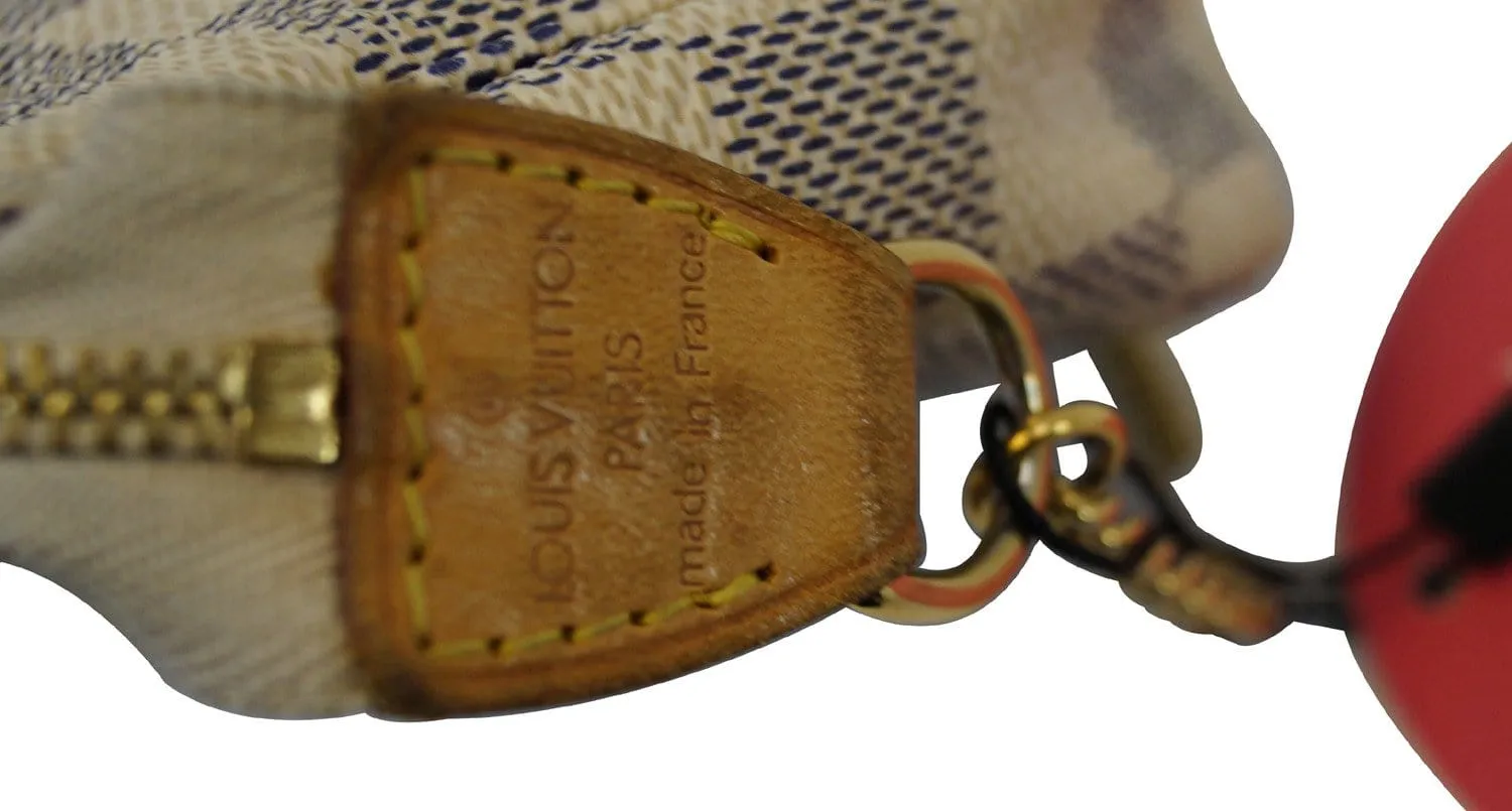 LOUIS VUITTON Damier Azur Mini Pochette Accessoires Pouch