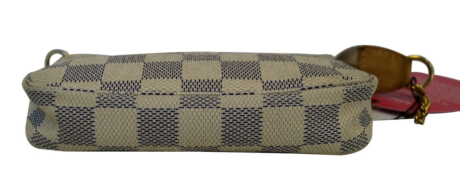 LOUIS VUITTON Damier Azur Mini Pochette Accessoires Pouch