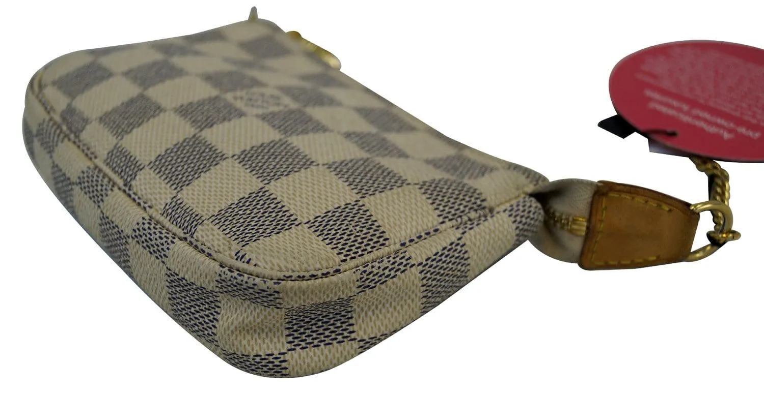 LOUIS VUITTON Damier Azur Mini Pochette Accessoires Pouch