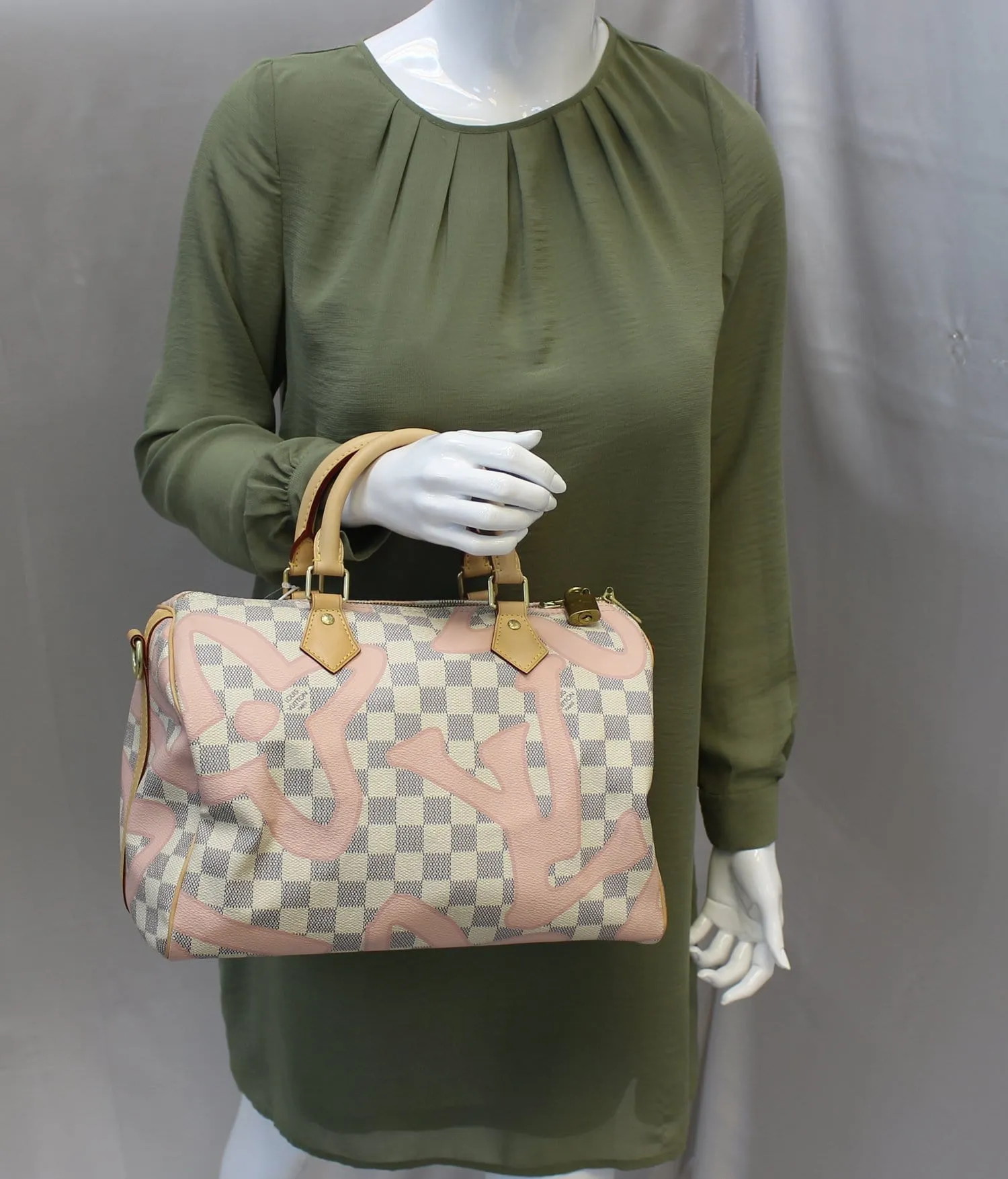 LOUIS VUITTON Damier Azur Tahitienne Speedy 30 Bandouliere Limited Edition