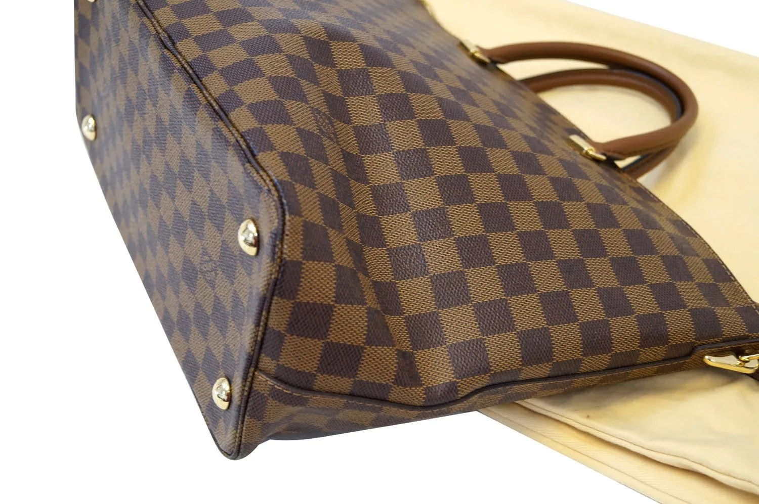 LOUIS VUITTON Damier Ebene Belmont Shoulder Handbag