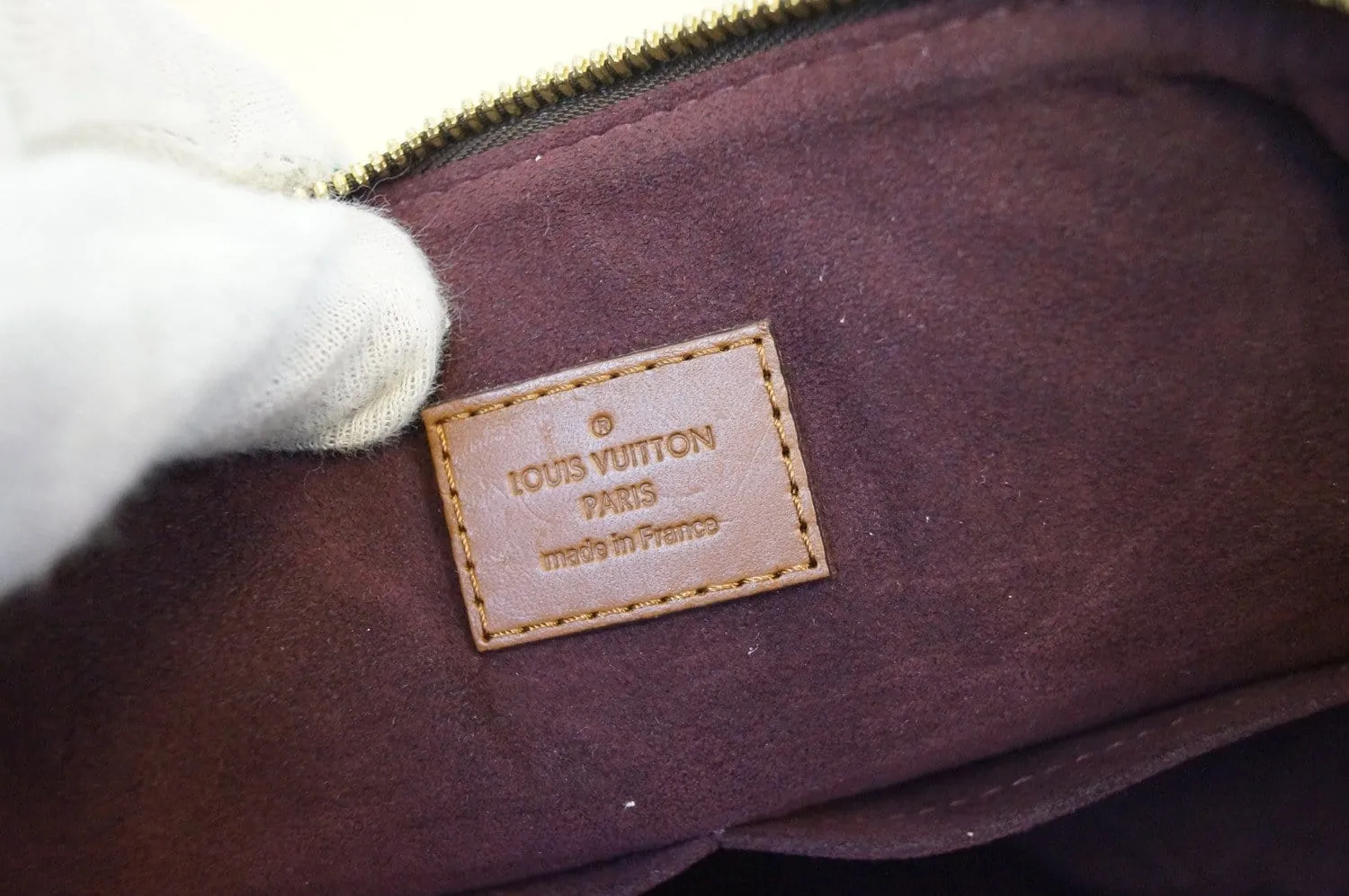 LOUIS VUITTON Damier Ebene Belmont Shoulder Handbag
