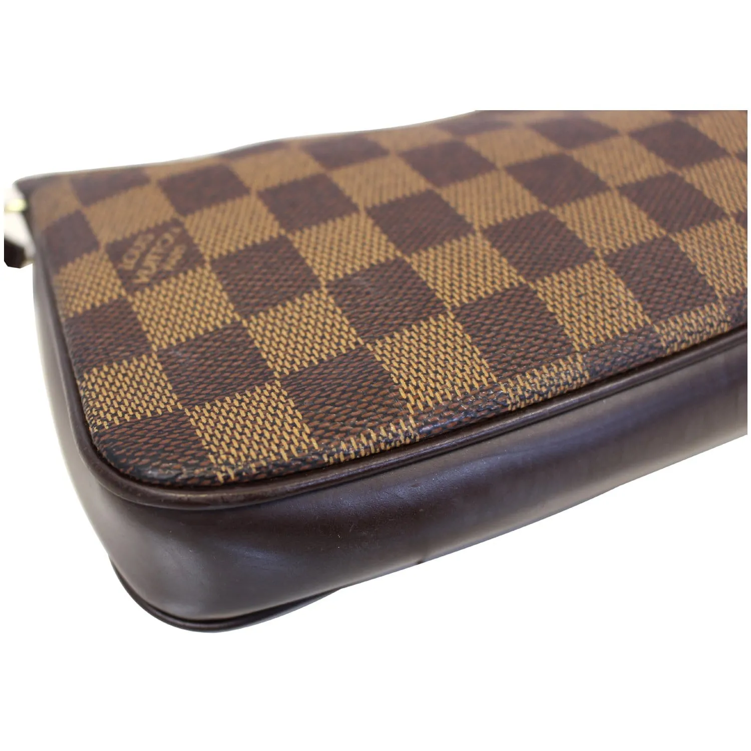 LOUIS VUITTON Damier Ebene Navona Pouch Handbag