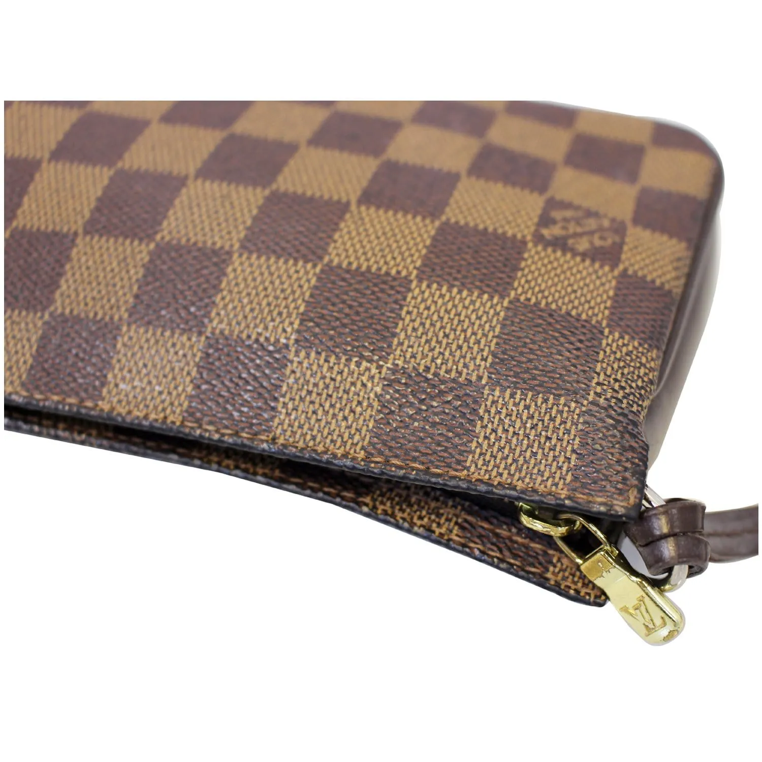 LOUIS VUITTON Damier Ebene Navona Pouch Handbag