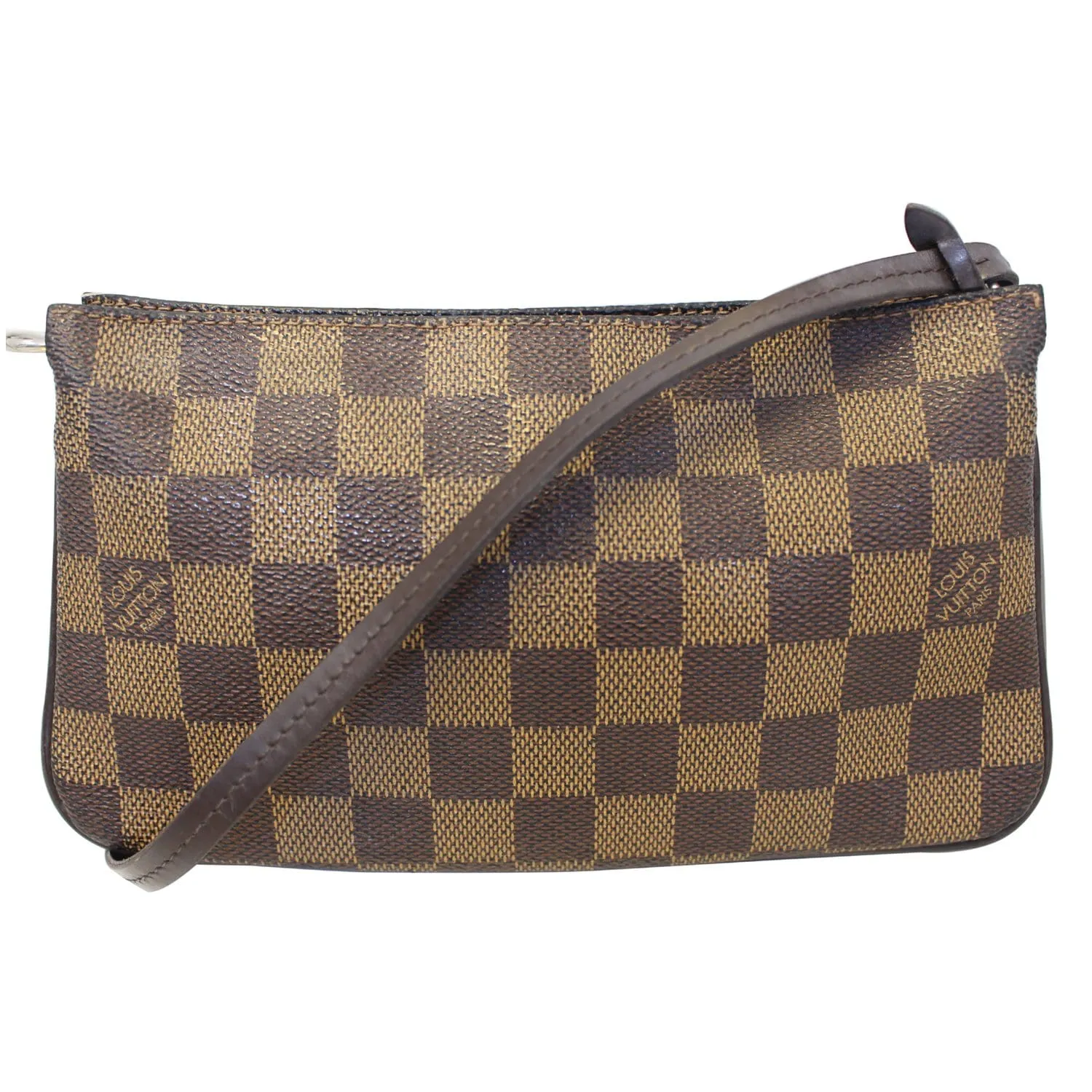 LOUIS VUITTON Damier Ebene Navona Pouch Handbag