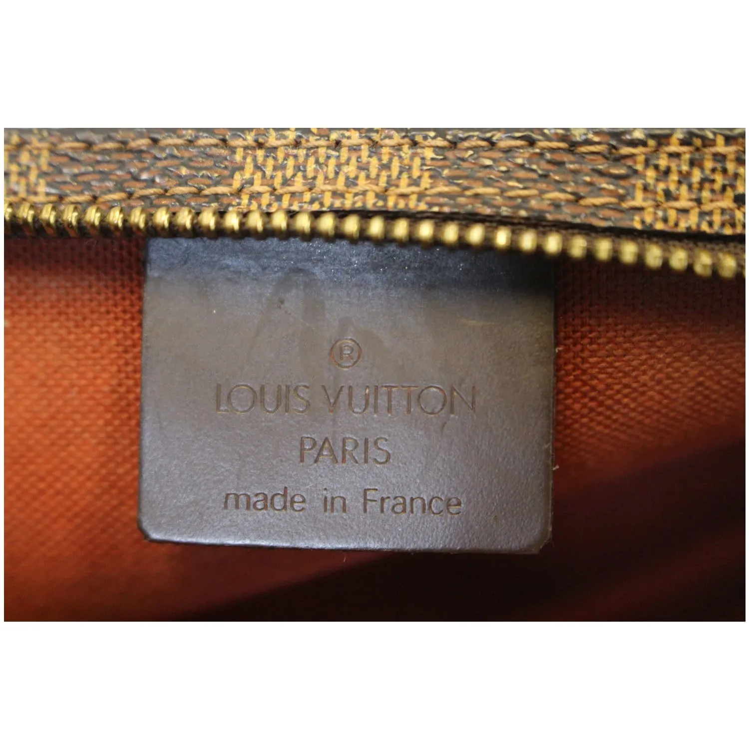 LOUIS VUITTON Damier Ebene Navona Pouch Handbag