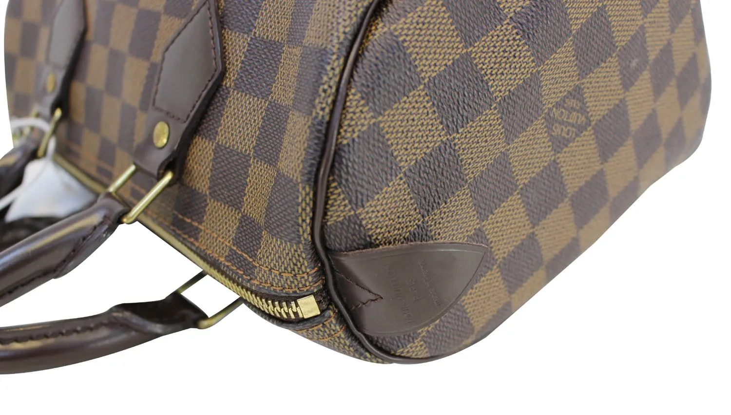 LOUIS VUITTON Damier Ebene Speedy 25 Handbag