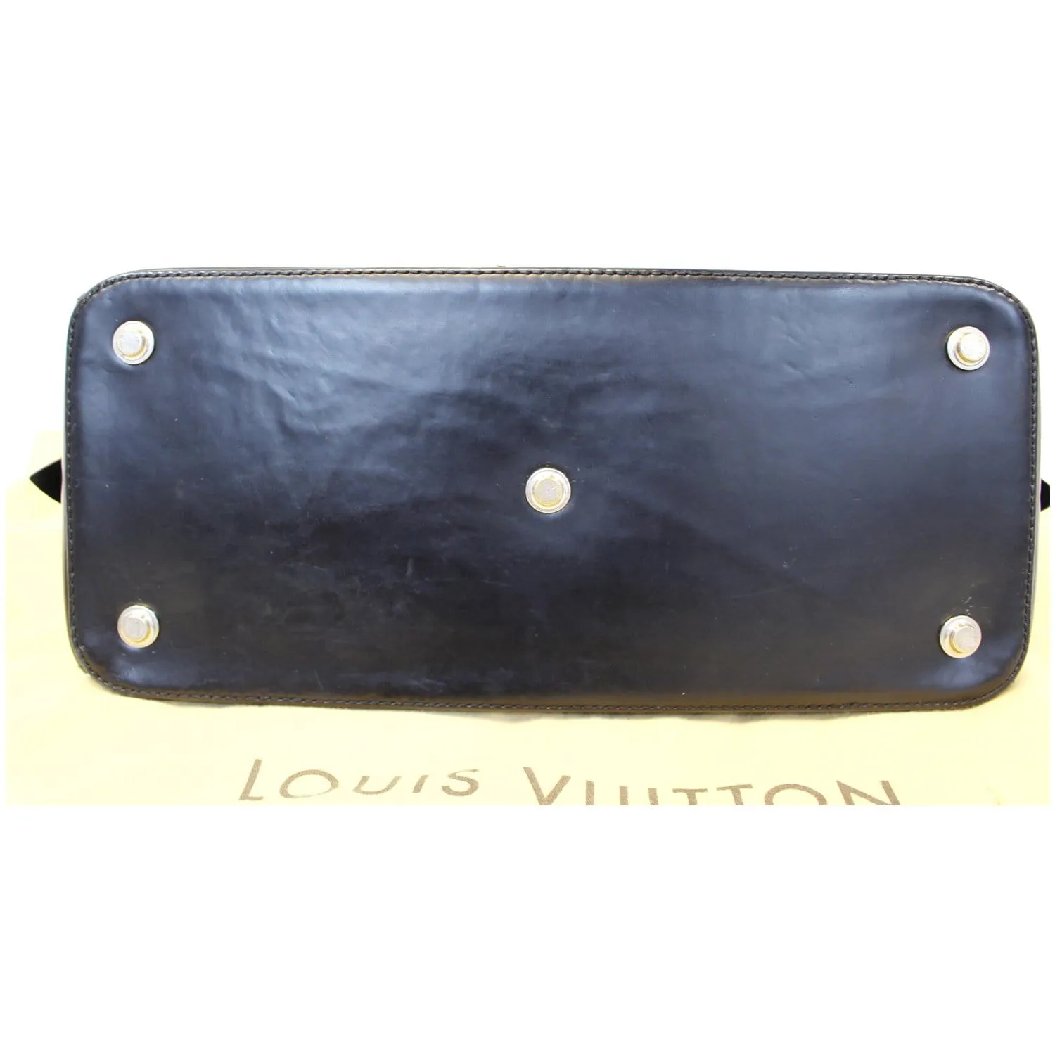 LOUIS VUITTON Dora MM Monogram Canvas Shoulder Handbag Black
