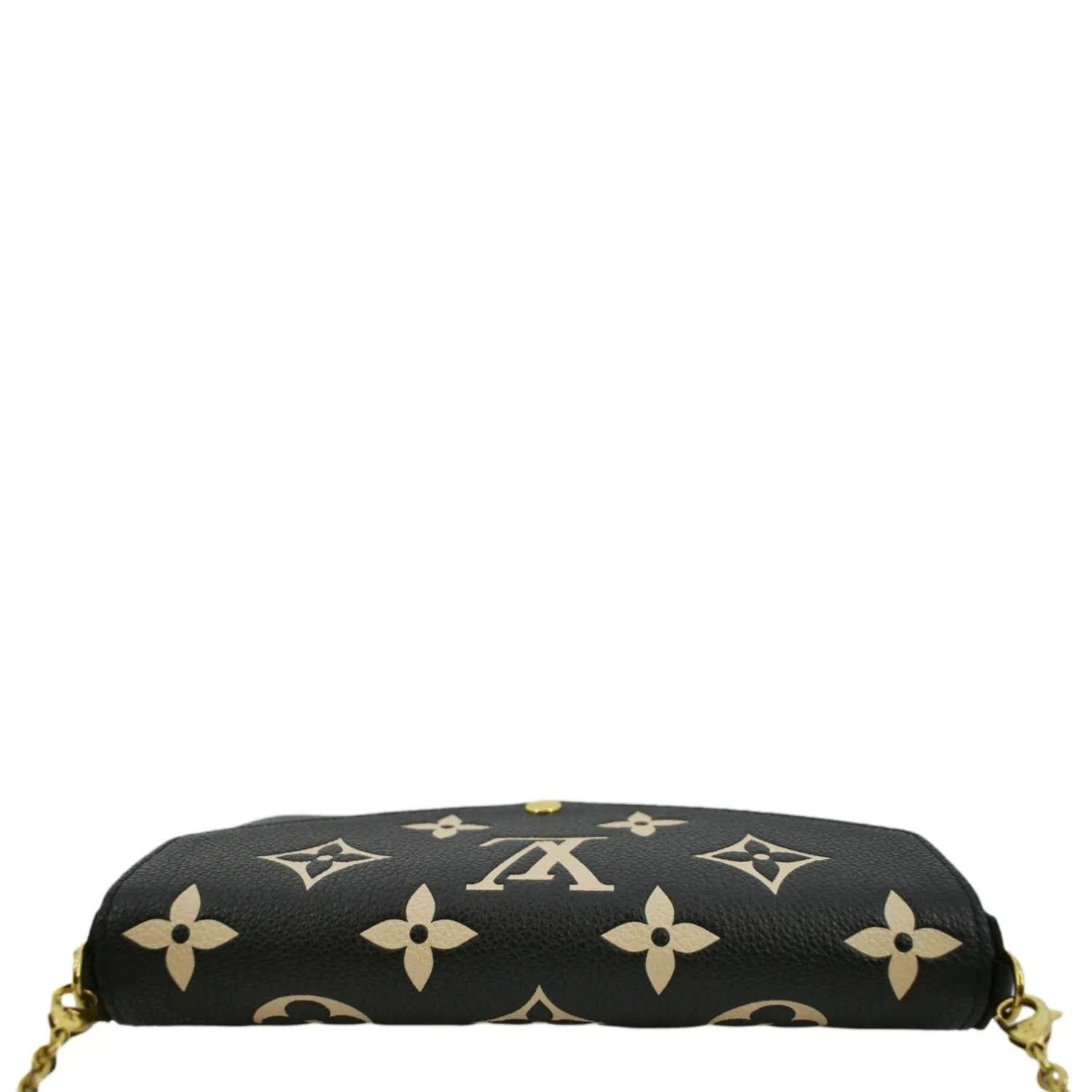 LOUIS VUITTON Felicie Pochette Monogram Empreinte Crossbody Bag Bicolor
