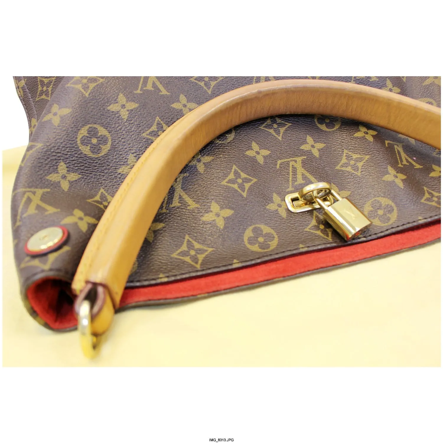 LOUIS VUITTON Gaia Monogram Canvas Shoulder Handbag