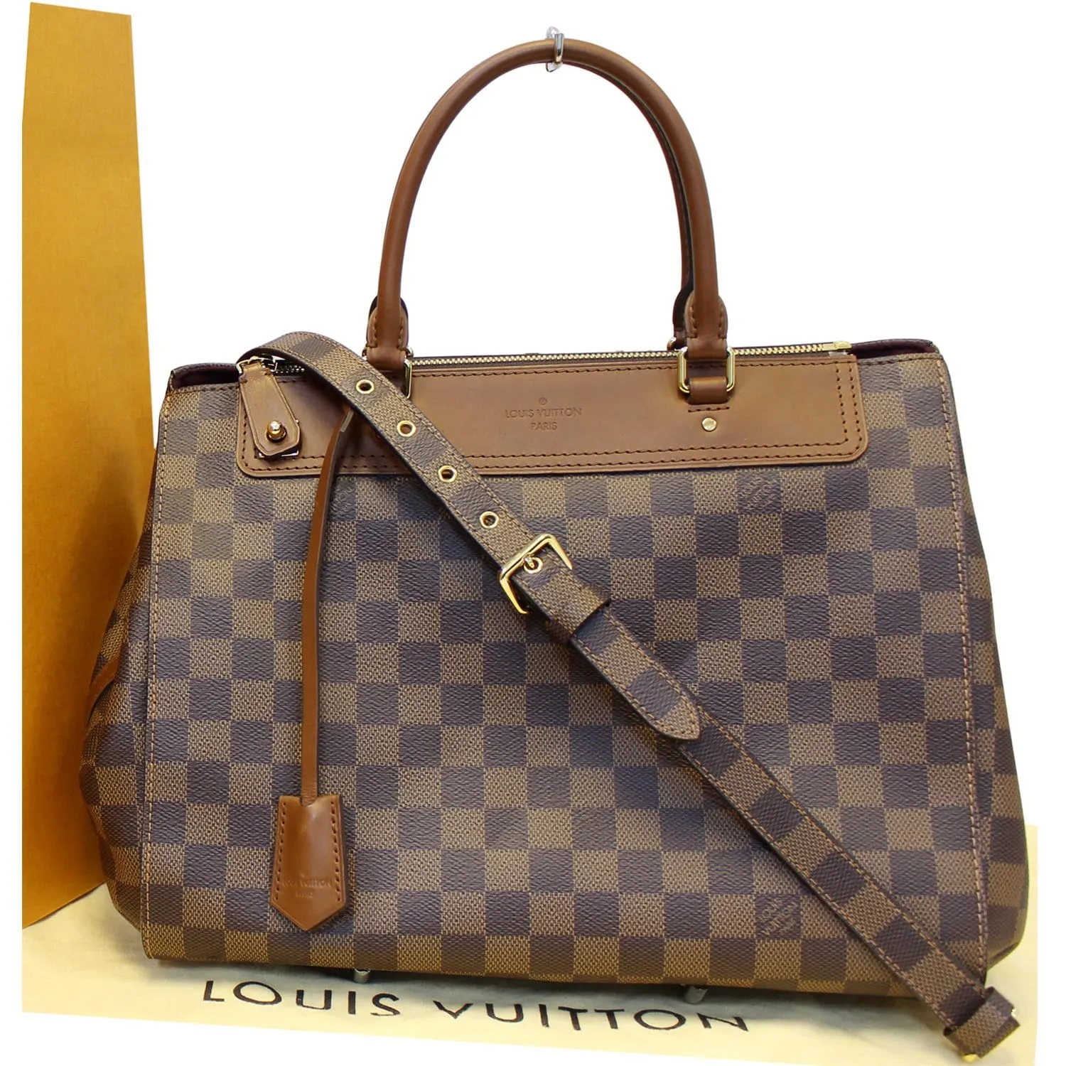 LOUIS VUITTON Greenwich Damier Ebene Shoulder Handbag