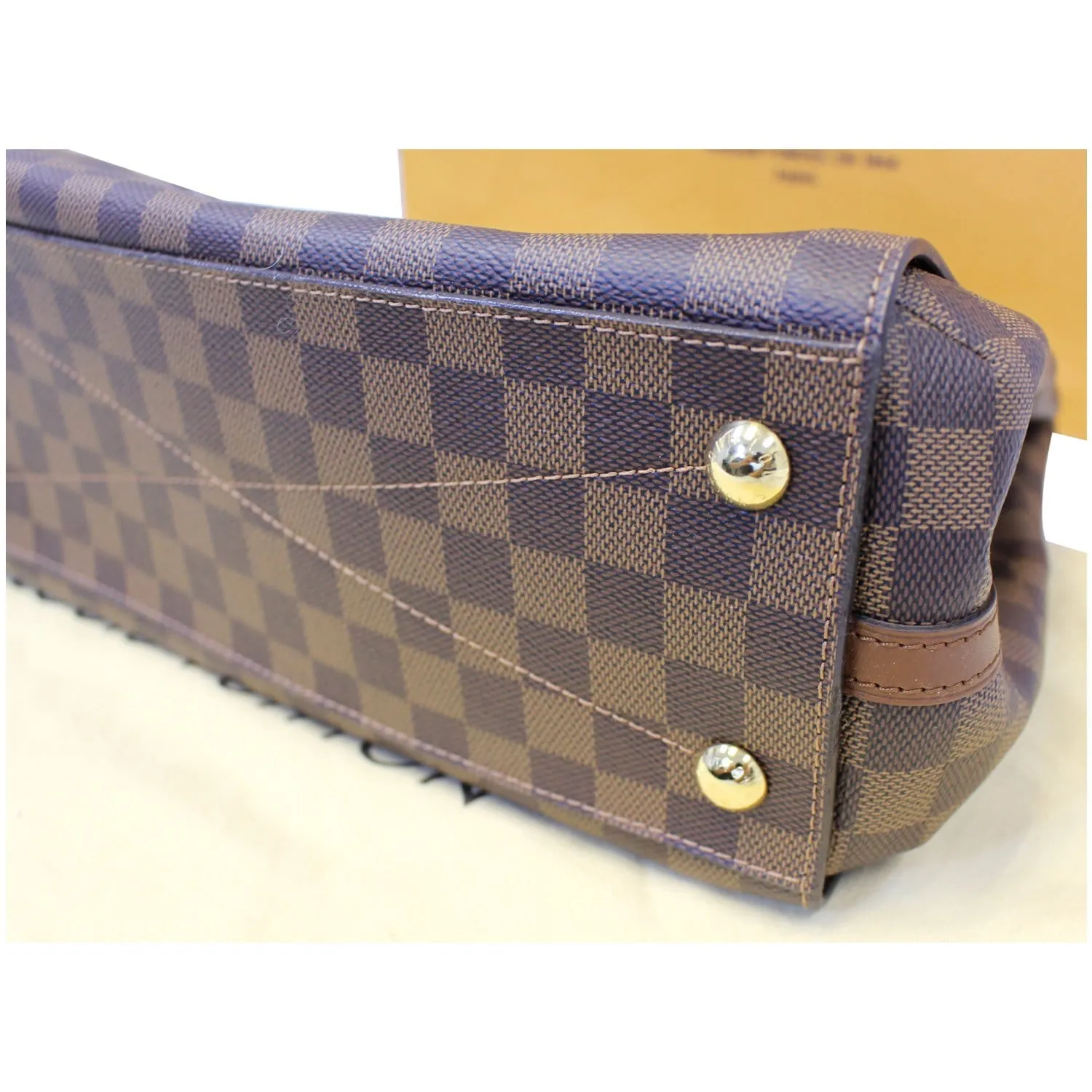 LOUIS VUITTON Greenwich Damier Ebene Shoulder Handbag