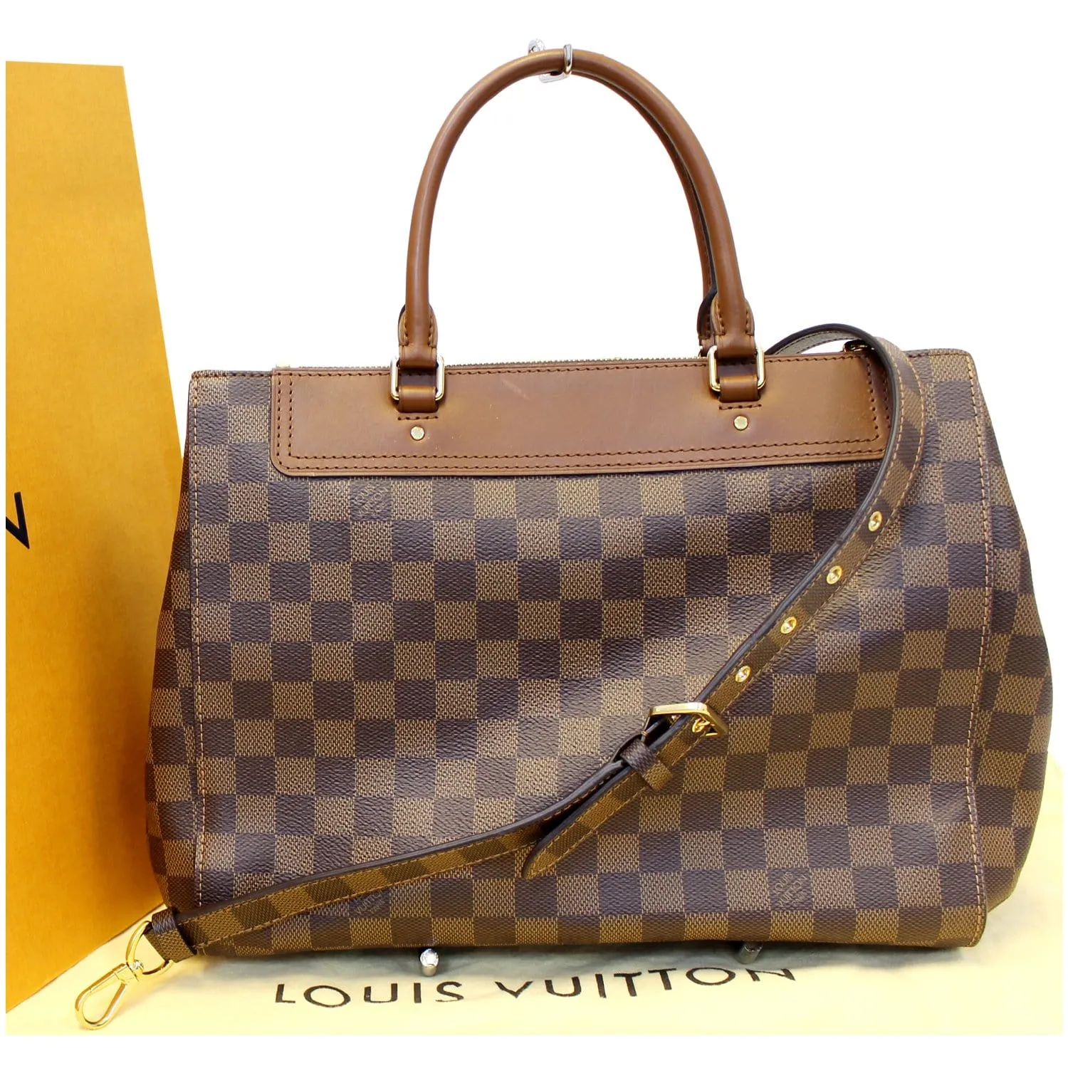 LOUIS VUITTON Greenwich Damier Ebene Shoulder Handbag