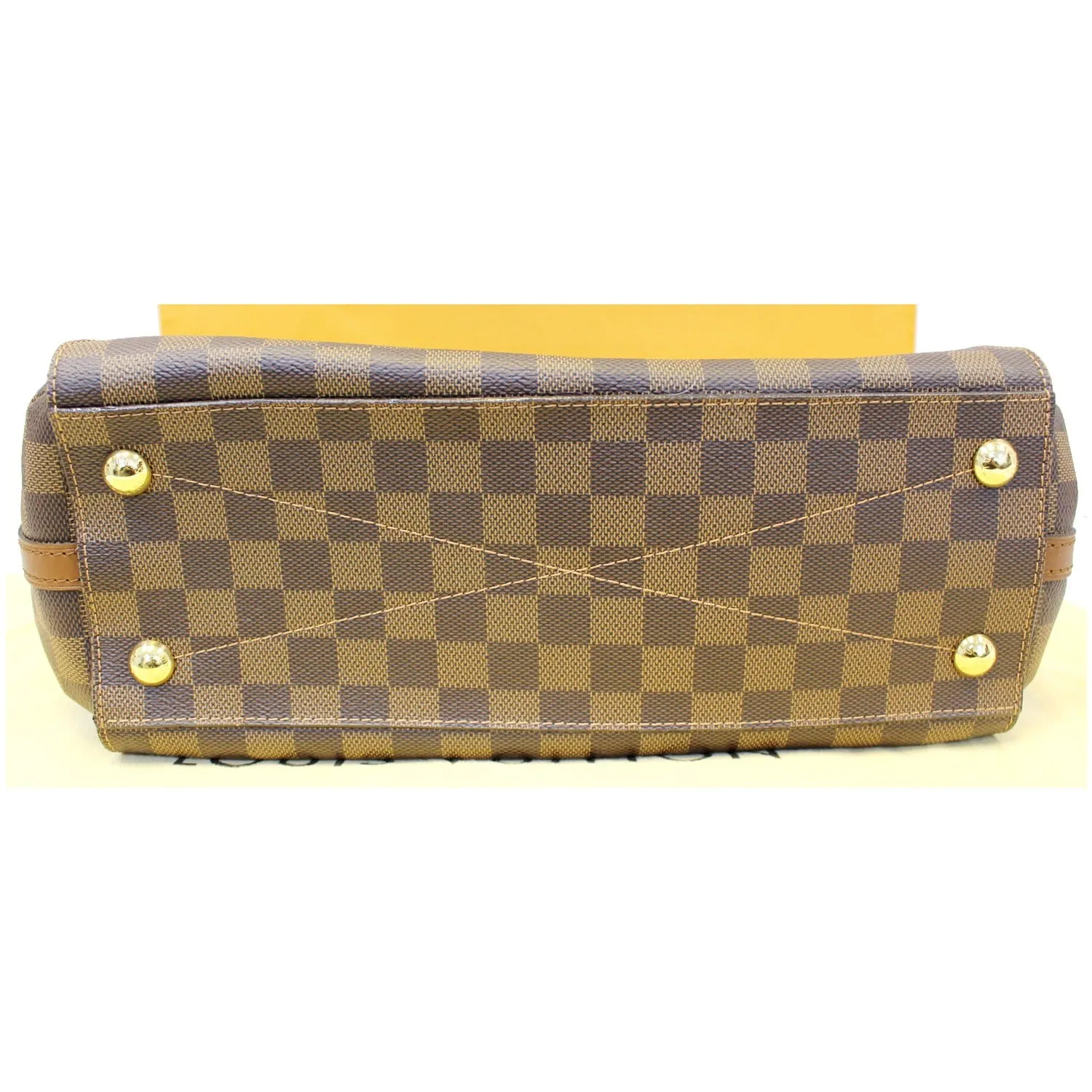 LOUIS VUITTON Greenwich Damier Ebene Shoulder Handbag