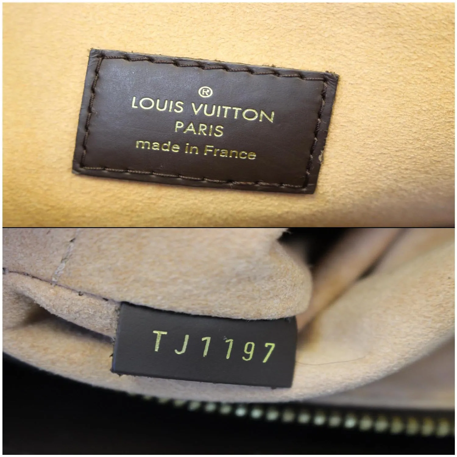 LOUIS VUITTON Kensington Bowling Damier Ebene Shoulder Handbag Brown