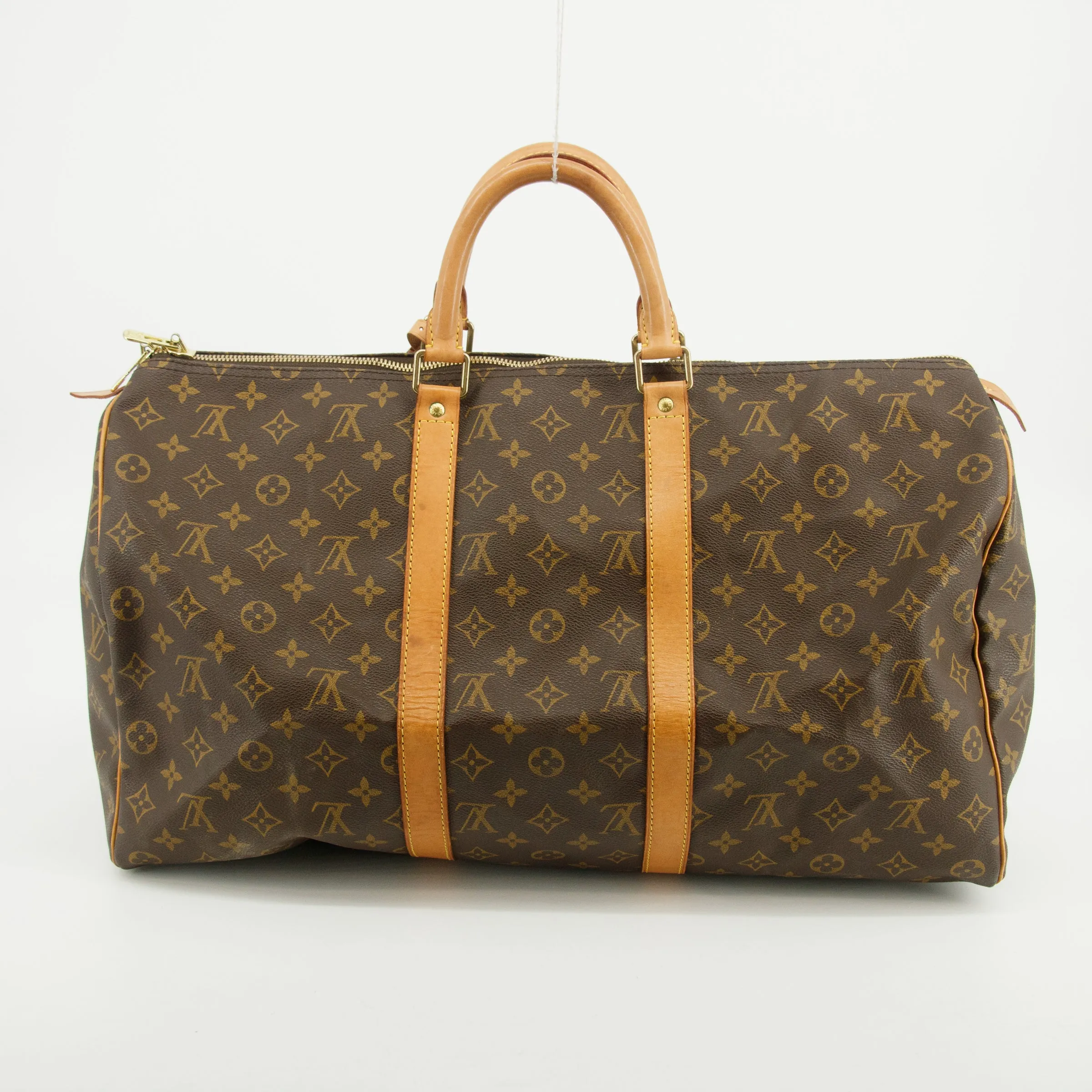 Louis Vuitton Monogram Canvas Keepall 50 Boston Bag Brown #2786