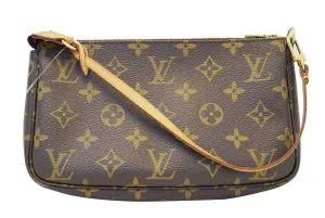 LOUIS VUITTON Monogram Canvas Pochette Accessoires Handbag