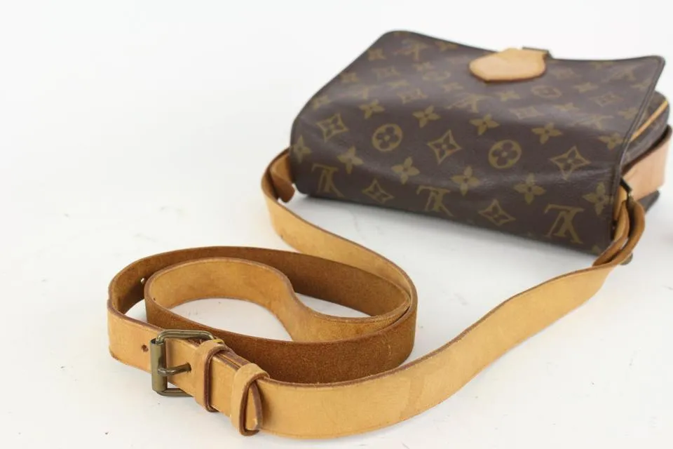 Louis Vuitton Monogram Cartouchiere MM Crossbody Bag 104lv41