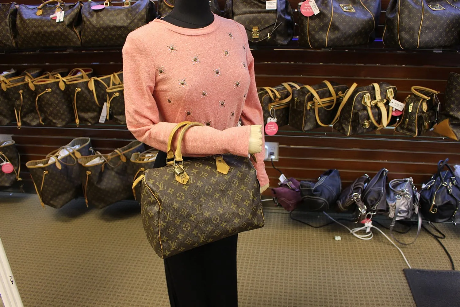 LOUIS VUITTON Monogram Speedy 30 Handbag