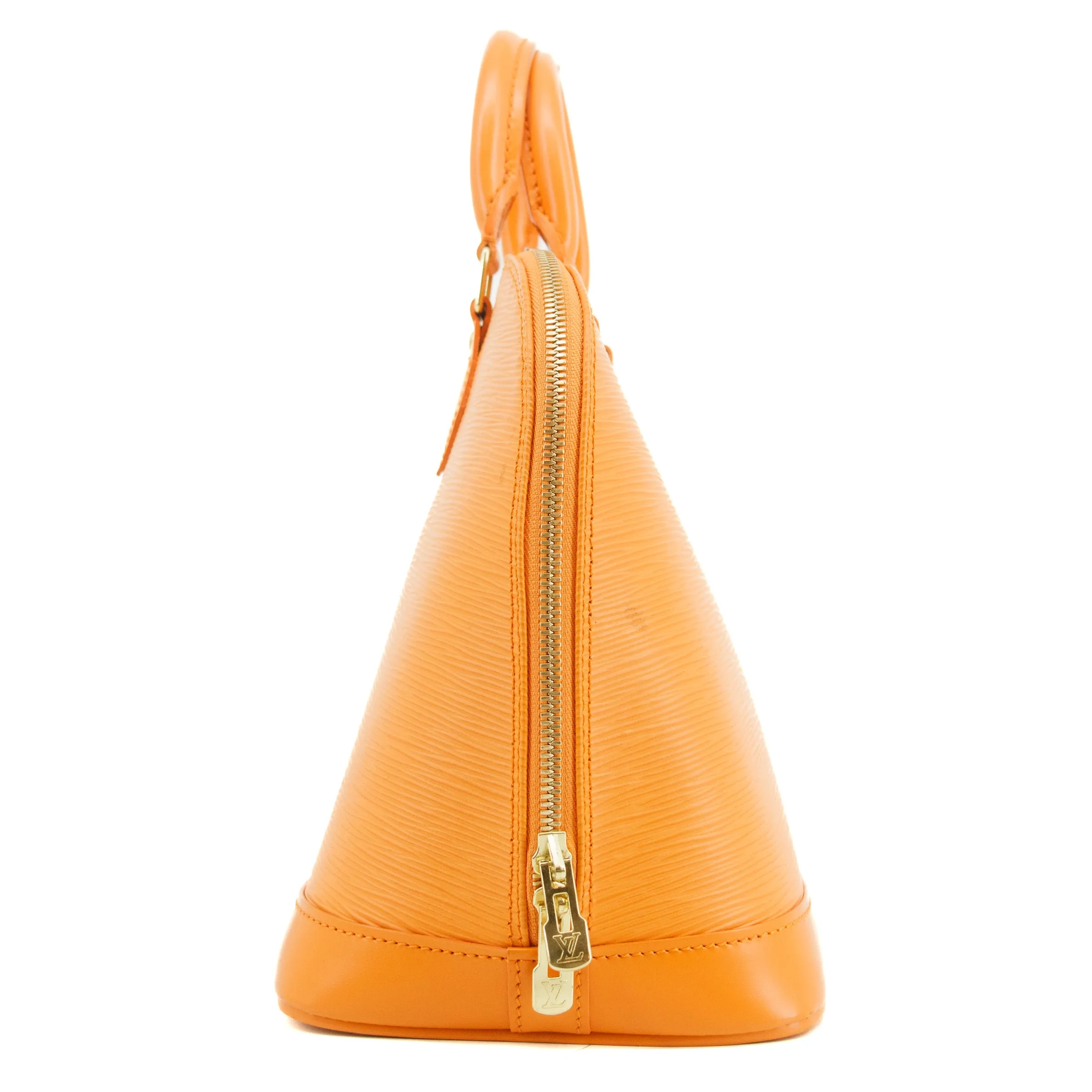 Louis Vuitton Orange Epi Alma PM Handbag #2960
