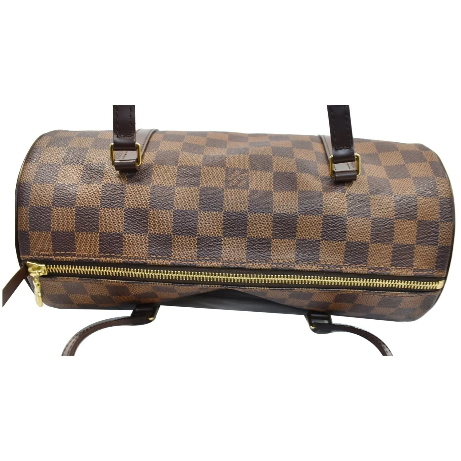LOUIS VUITTON Papillon 26 Damier Ebene Shoulder Handbag Brown