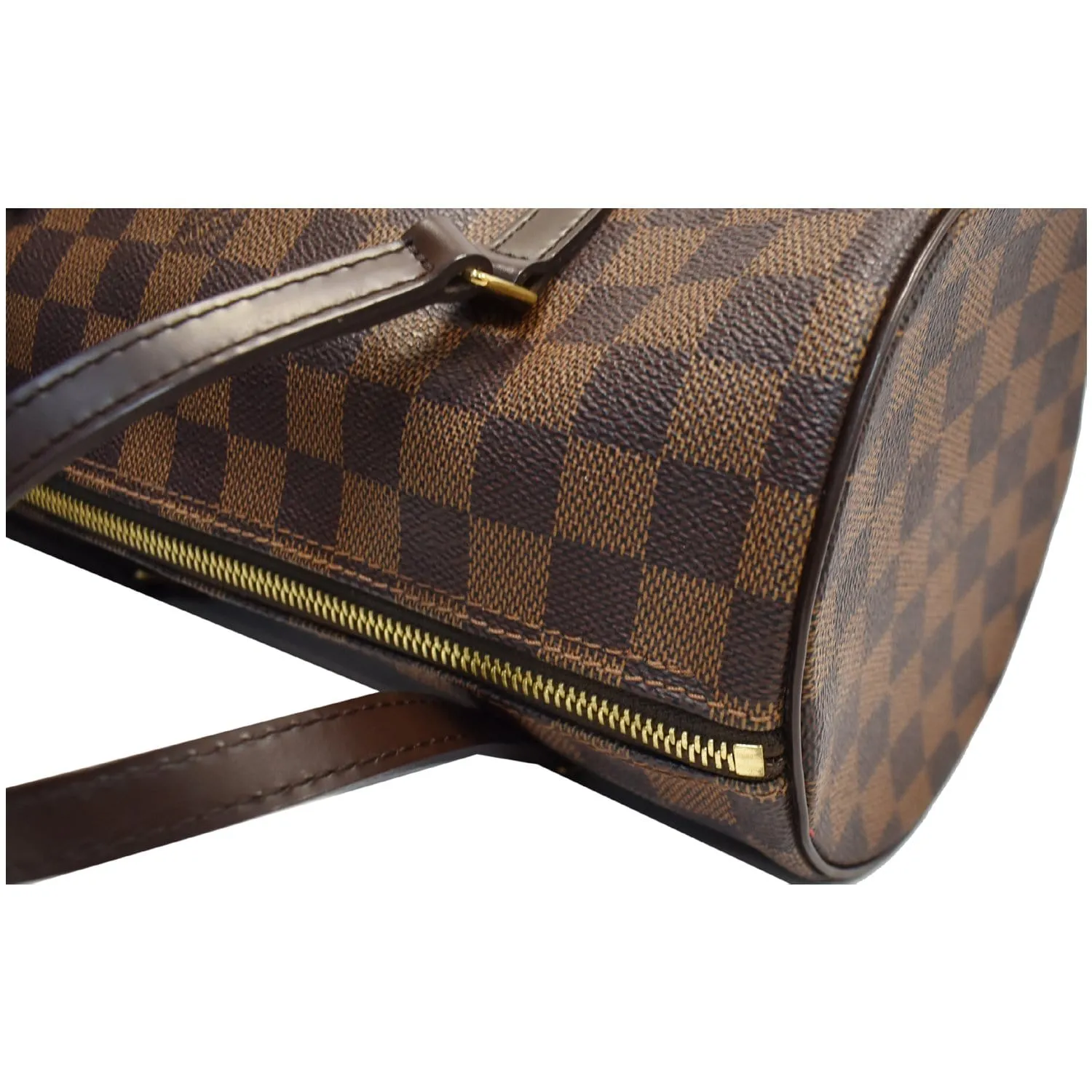 LOUIS VUITTON Papillon 26 Damier Ebene Shoulder Handbag Brown