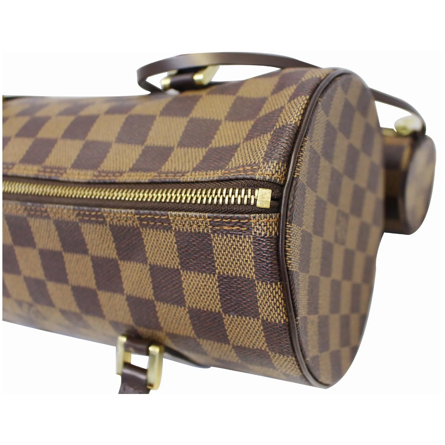 LOUIS VUITTON Papillon 30 Damier Ebene Shoulder Handbag Brown