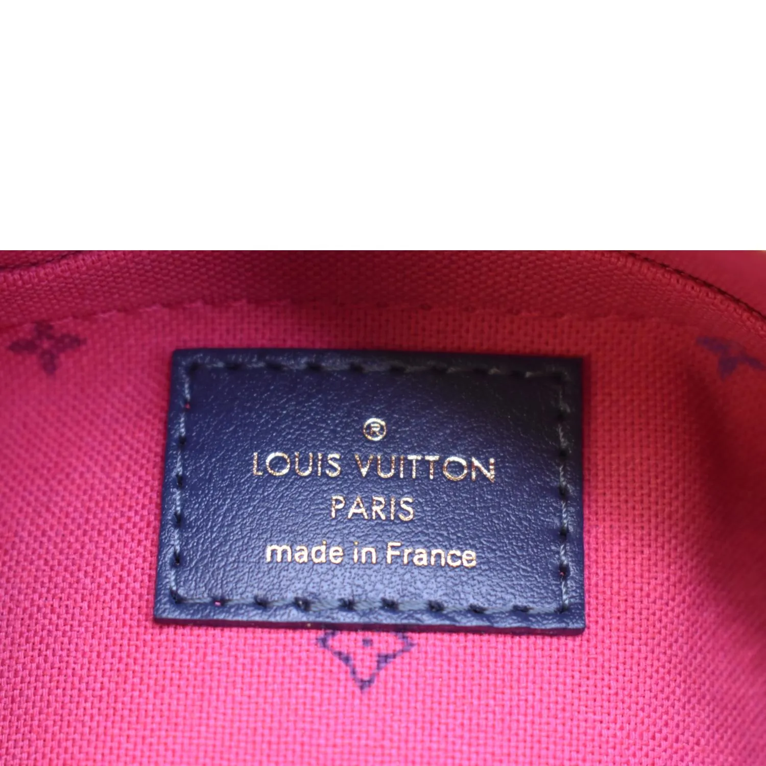 LOUIS VUITTON Papillon BB Monogram Canvas Shoulder Handbag Midnight Fuchsia