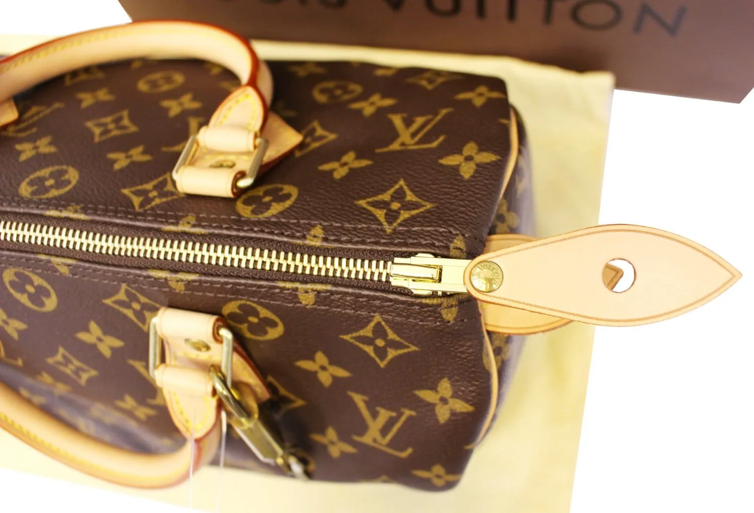 LOUIS VUITTON Pre Owned Satchel Bag Monogram Canvas Speedy 30 Brown