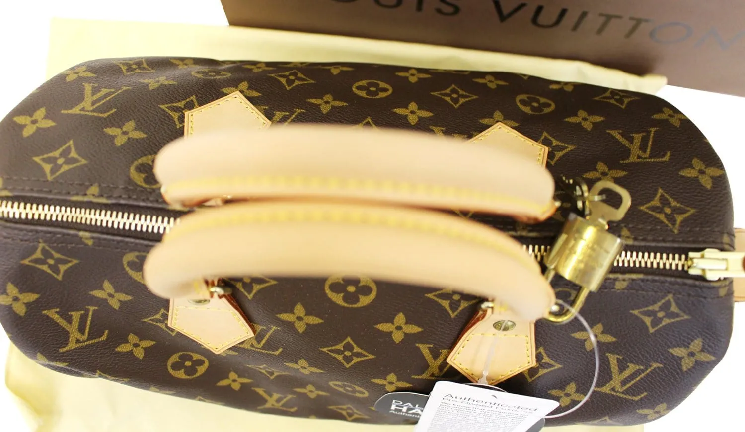 LOUIS VUITTON Pre Owned Satchel Bag Monogram Canvas Speedy 30 Brown