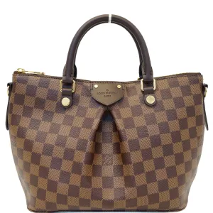 LOUIS VUITTON Siena PM Damier Ebene Shoulder Bag Brown