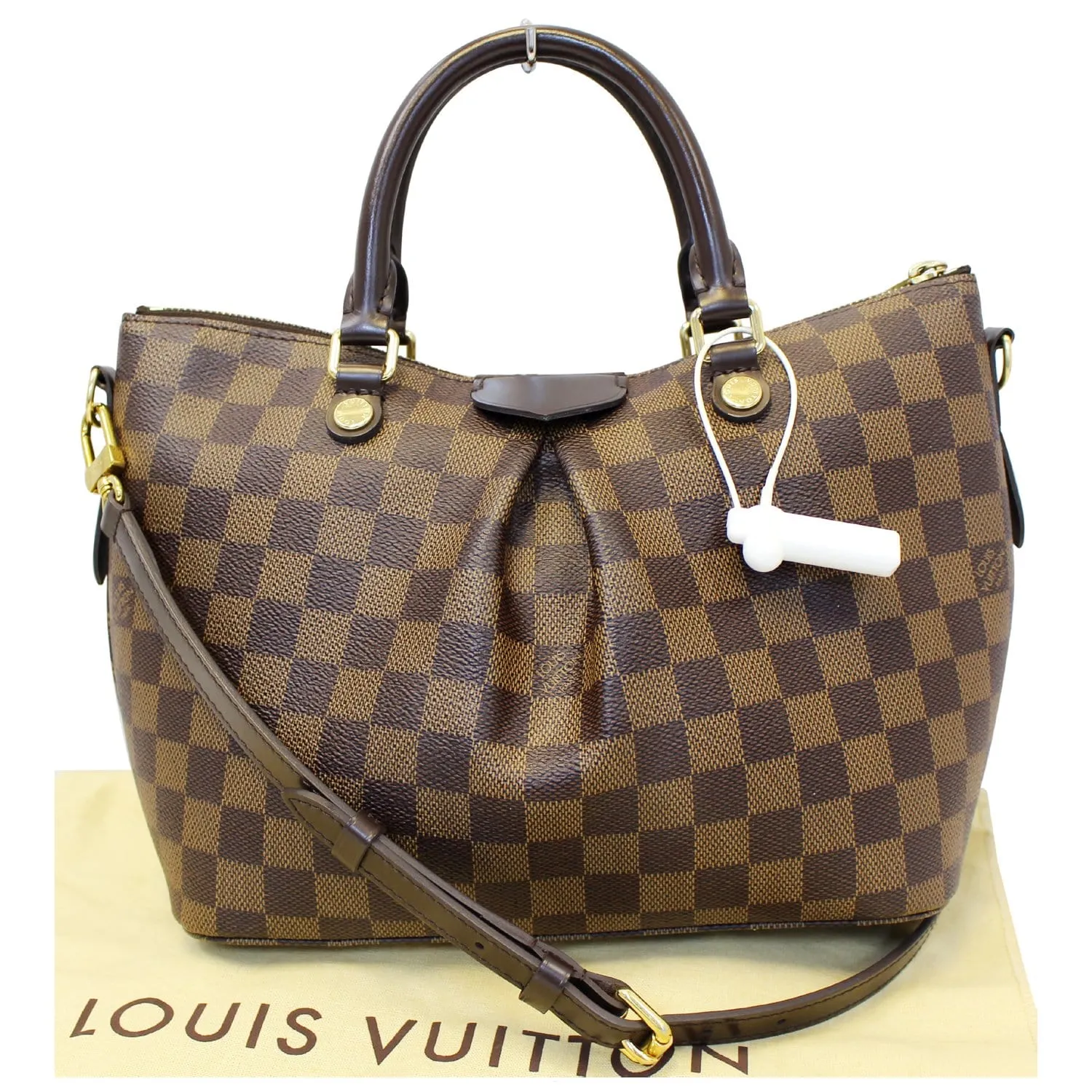 LOUIS VUITTON Siena PM Damier Ebene Shoulder Handbag