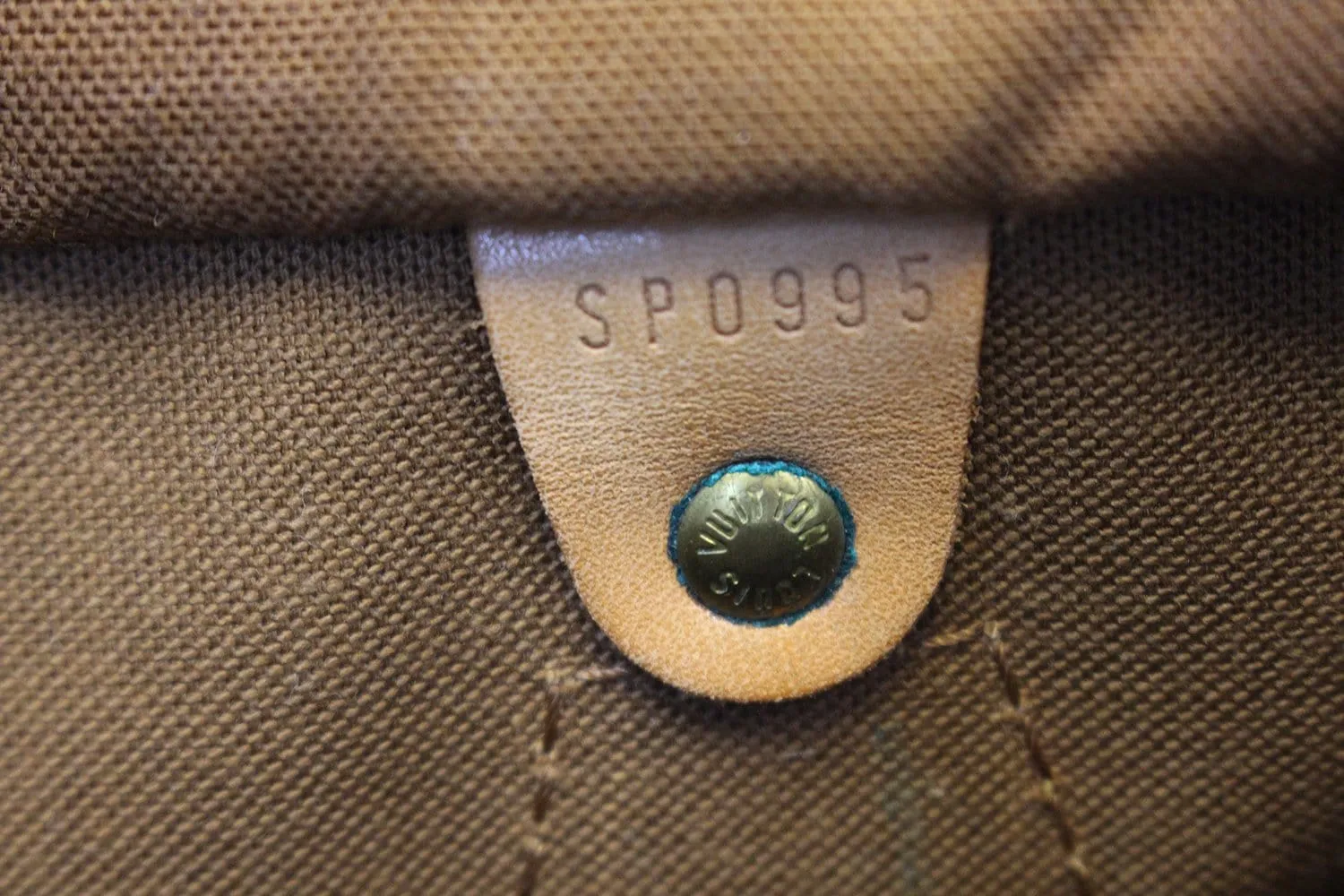 LOUIS VUITTON Speedy 35 Pre Owned Monogram Canvas  Brown Satchel Bag