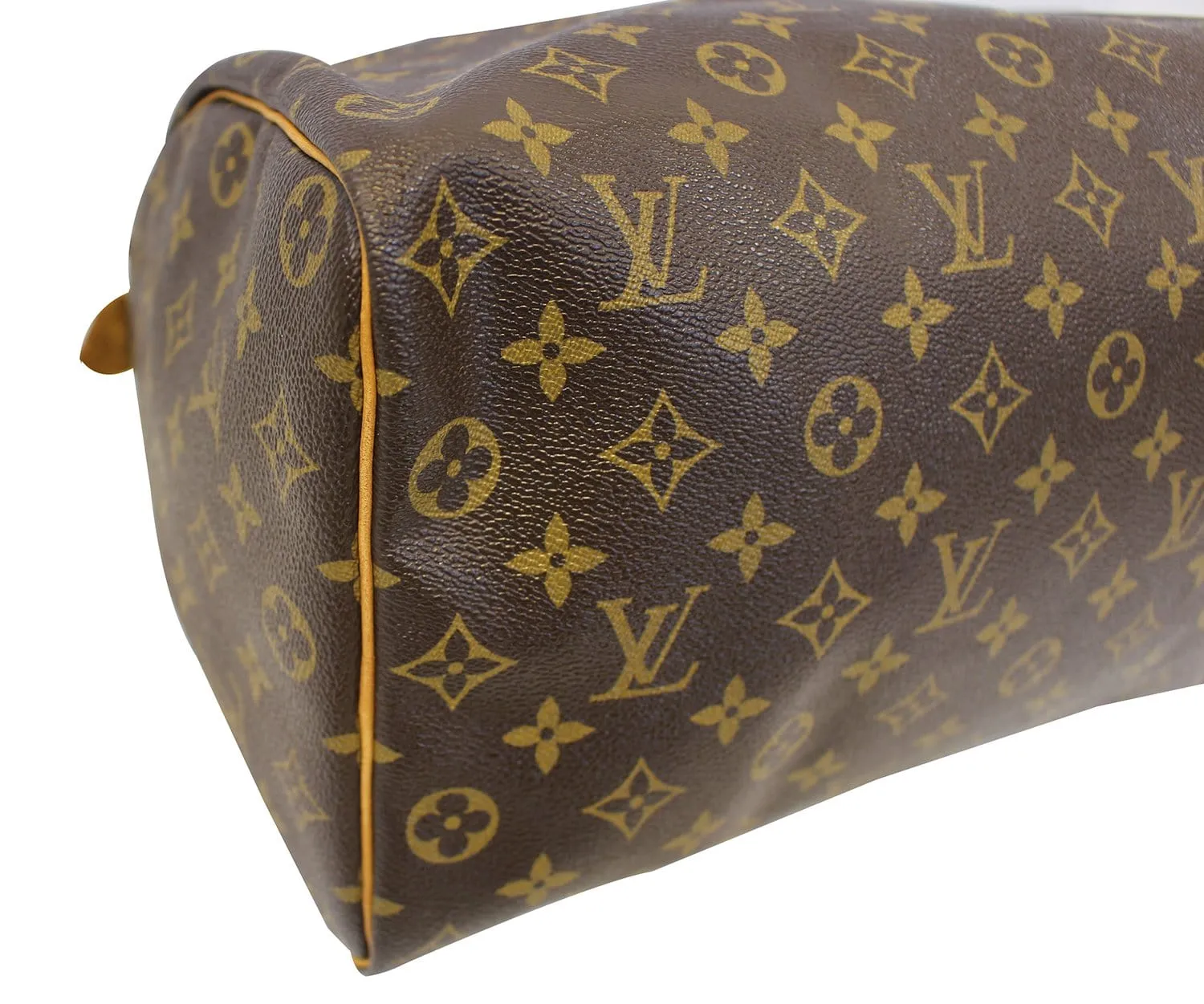 LOUIS VUITTON Speedy 35 Pre Owned Monogram Canvas  Brown Satchel Bag