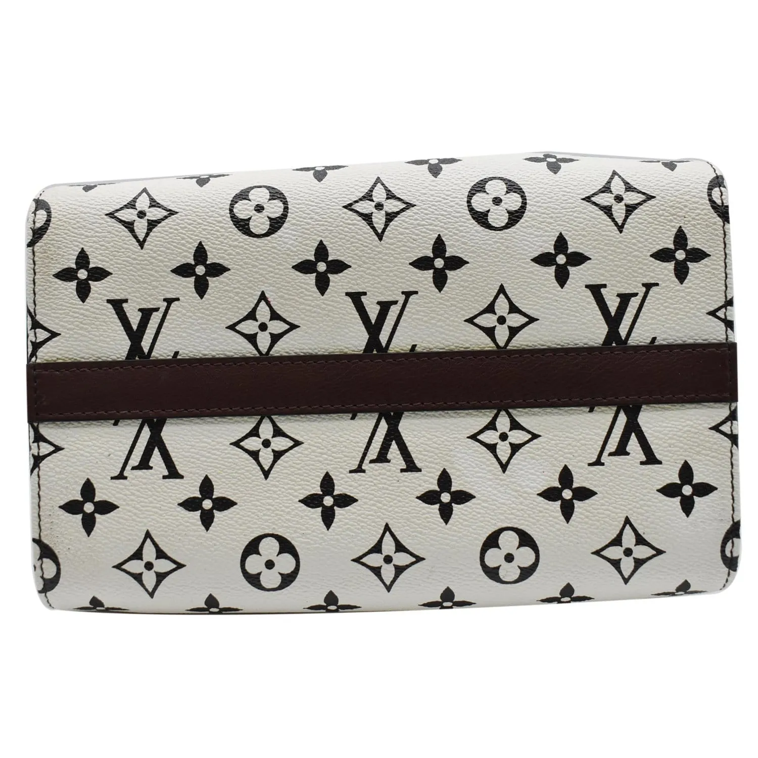LOUIS VUITTON Speedy Amazon PM Monogram Canvas Crossbody Bag White Chocolat