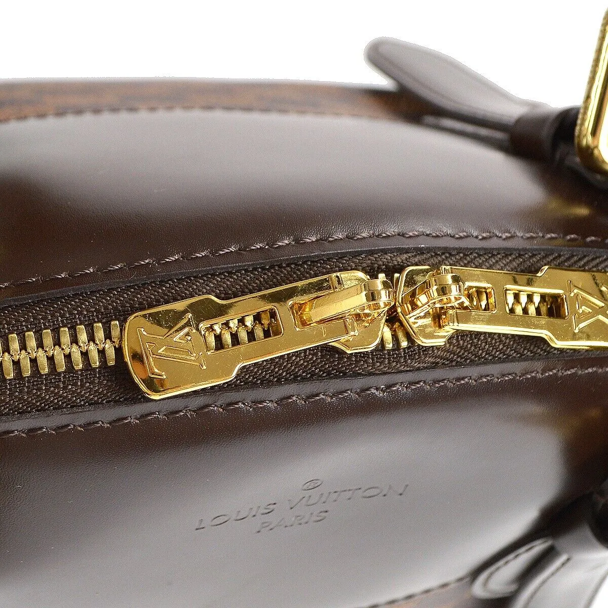 LOUIS VUITTON VERONA MM HANDBAG PURSE DAMIER EBENE N41118 64441