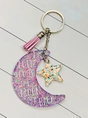Love You to the Moon and Back Keychain