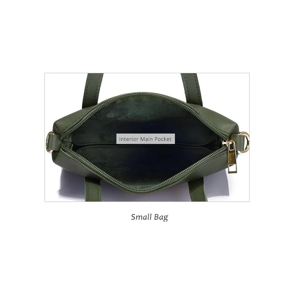 <bold>Bucket & Crossbody Bag Set <br>Vegan-Leather