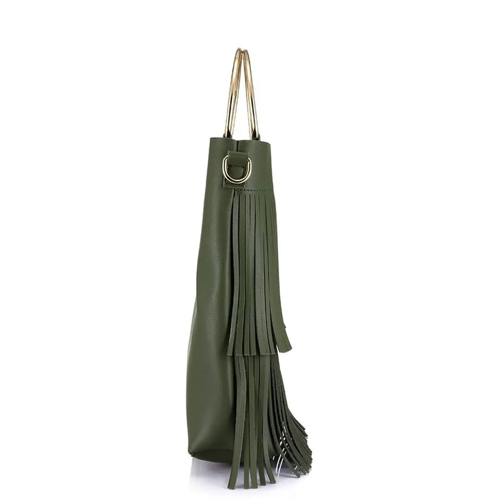 <bold>Bucket & Crossbody Bag Set <br>Vegan-Leather