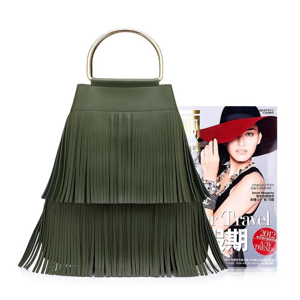 <bold>Bucket & Crossbody Bag Set <br>Vegan-Leather