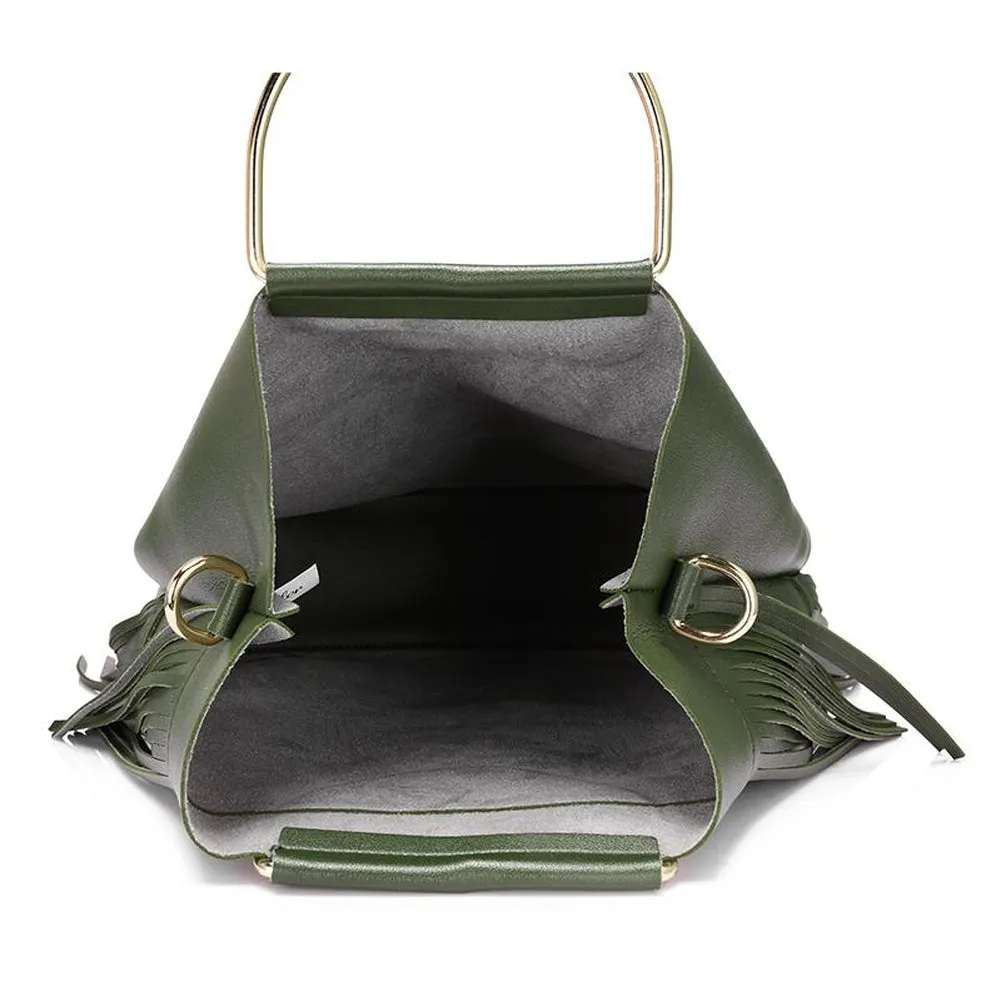 <bold>Bucket & Crossbody Bag Set <br>Vegan-Leather