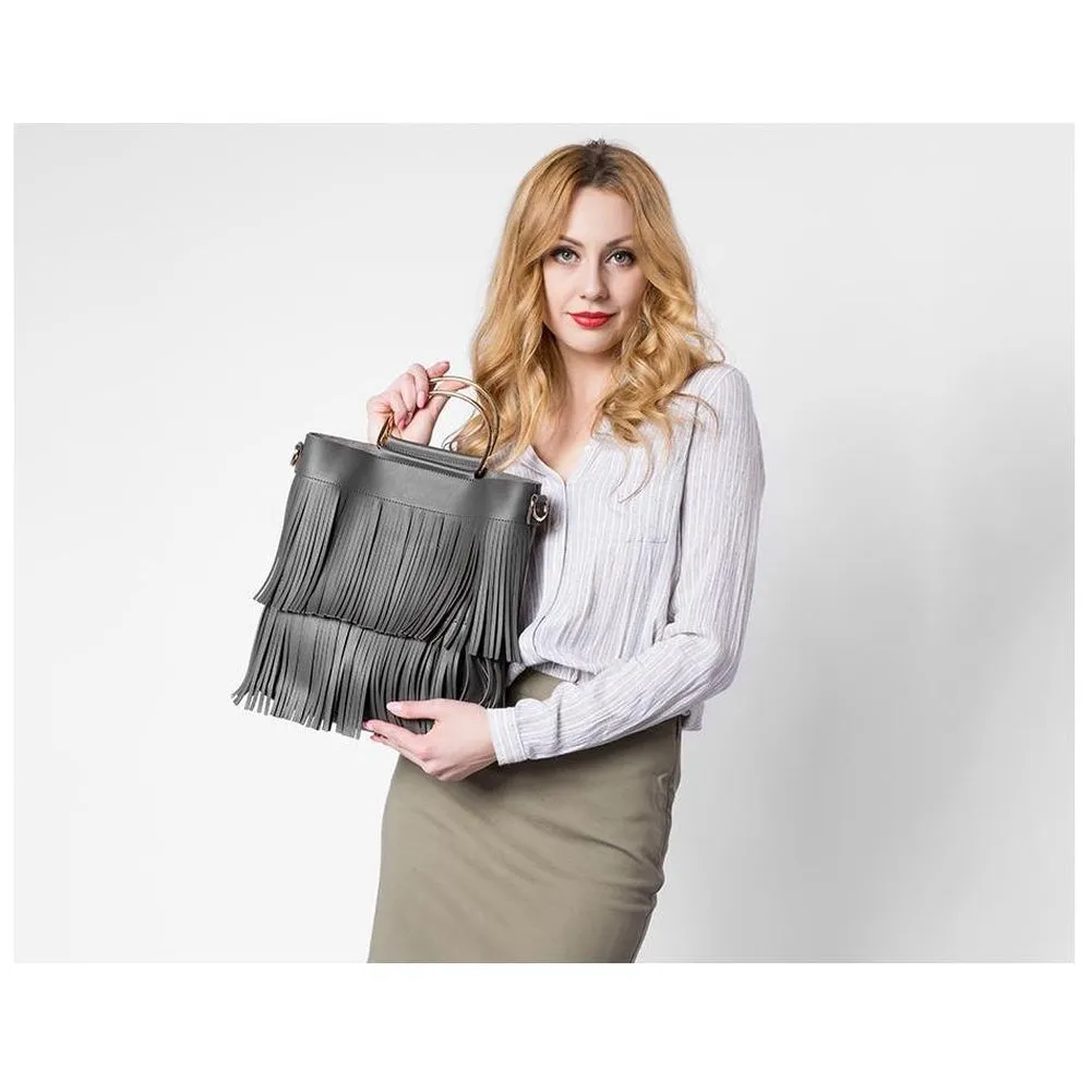<bold>Bucket & Crossbody Bag Set <br>Vegan-Leather