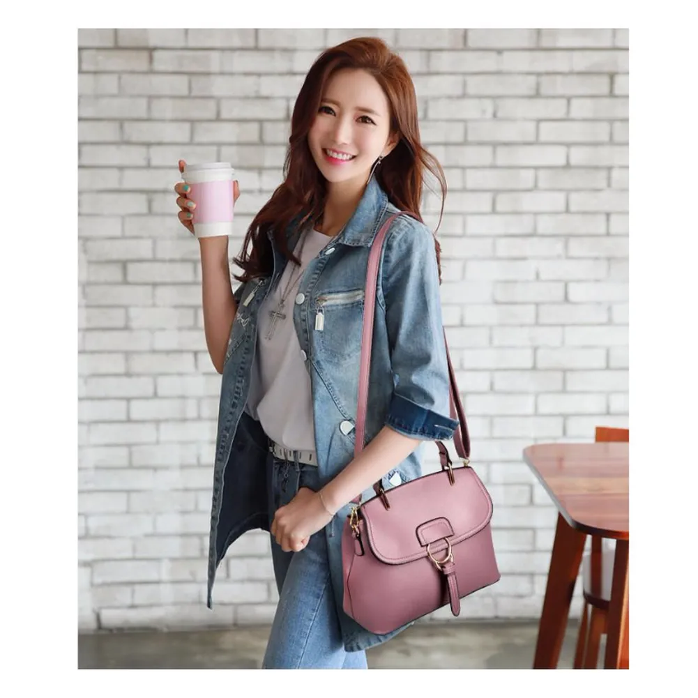 <bold>Top-Handle / Crossbody Bag  <br>Vegan-Leather