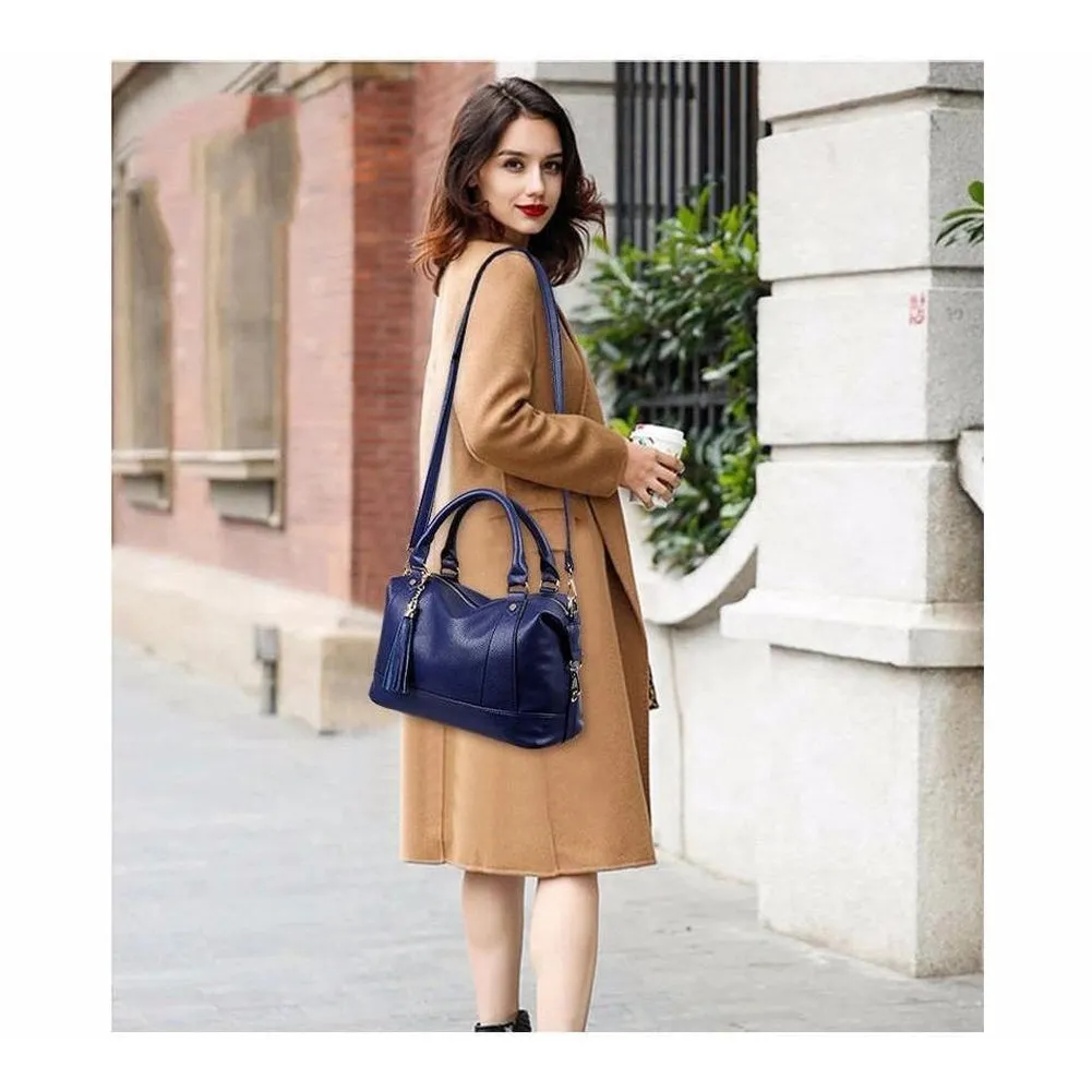 <bold>Top-Handle / Crossbody Bag  <br>Vegan-Leather