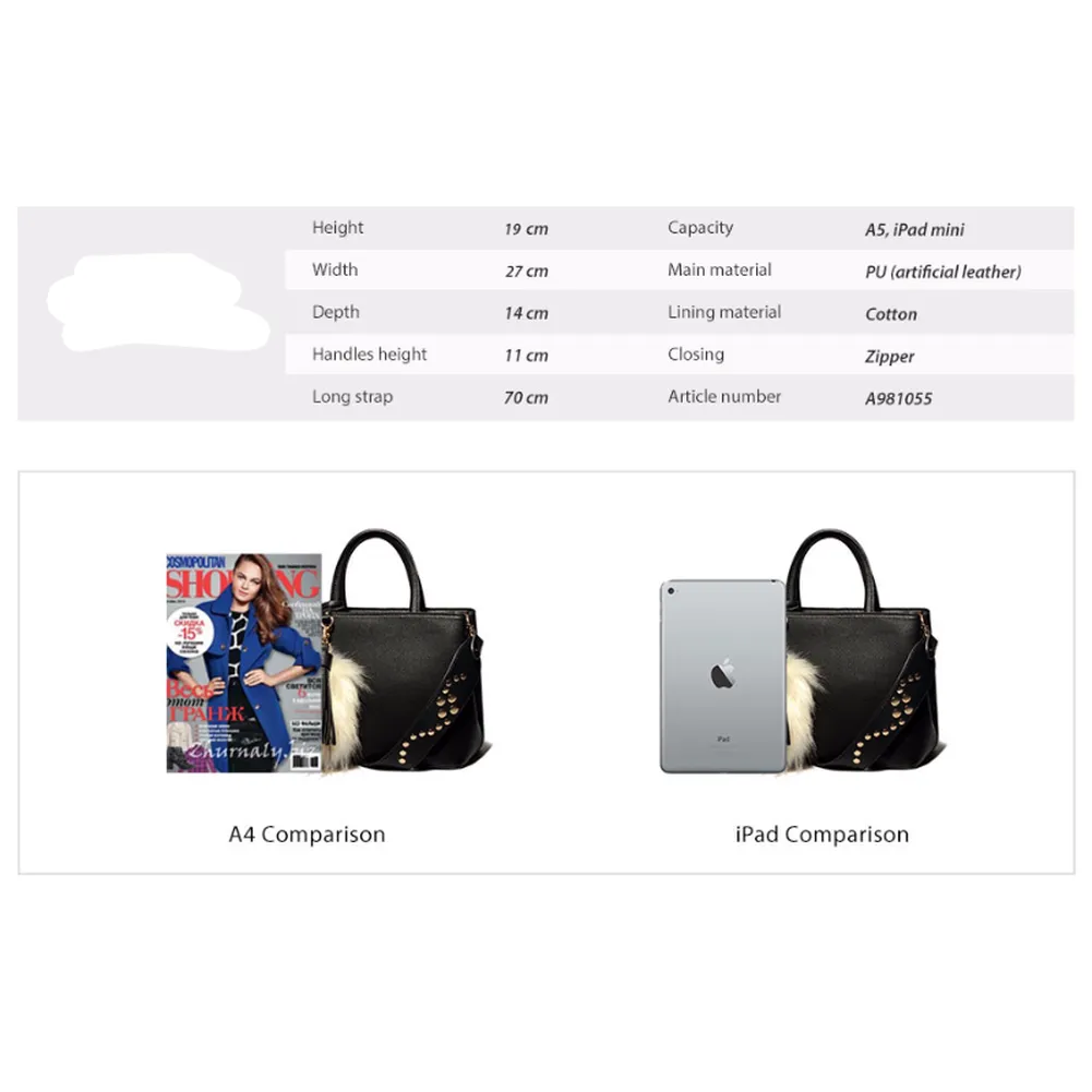<bold>Top-Handle / Tote Bag  <br>Vegan-Leather