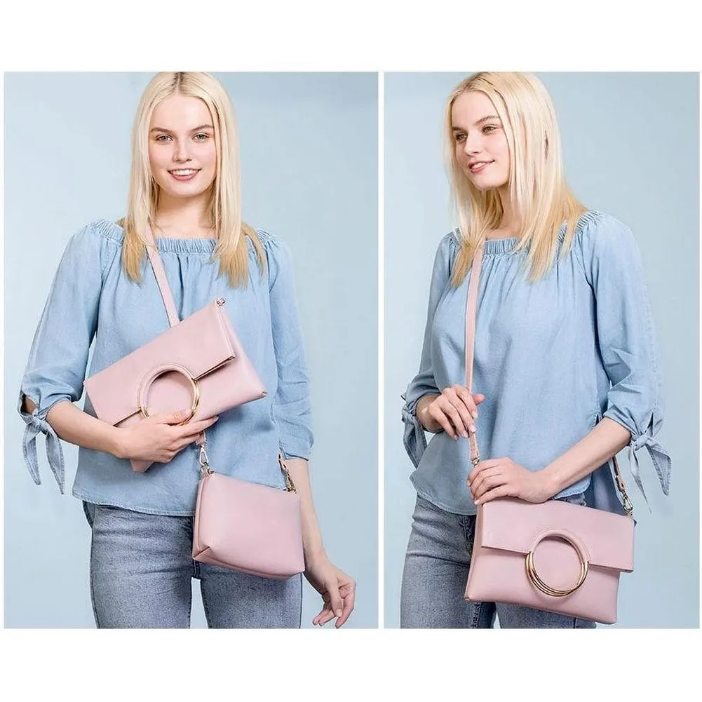 <bold>Tote & Crossbody Bag Set <br>Vegan-Leather